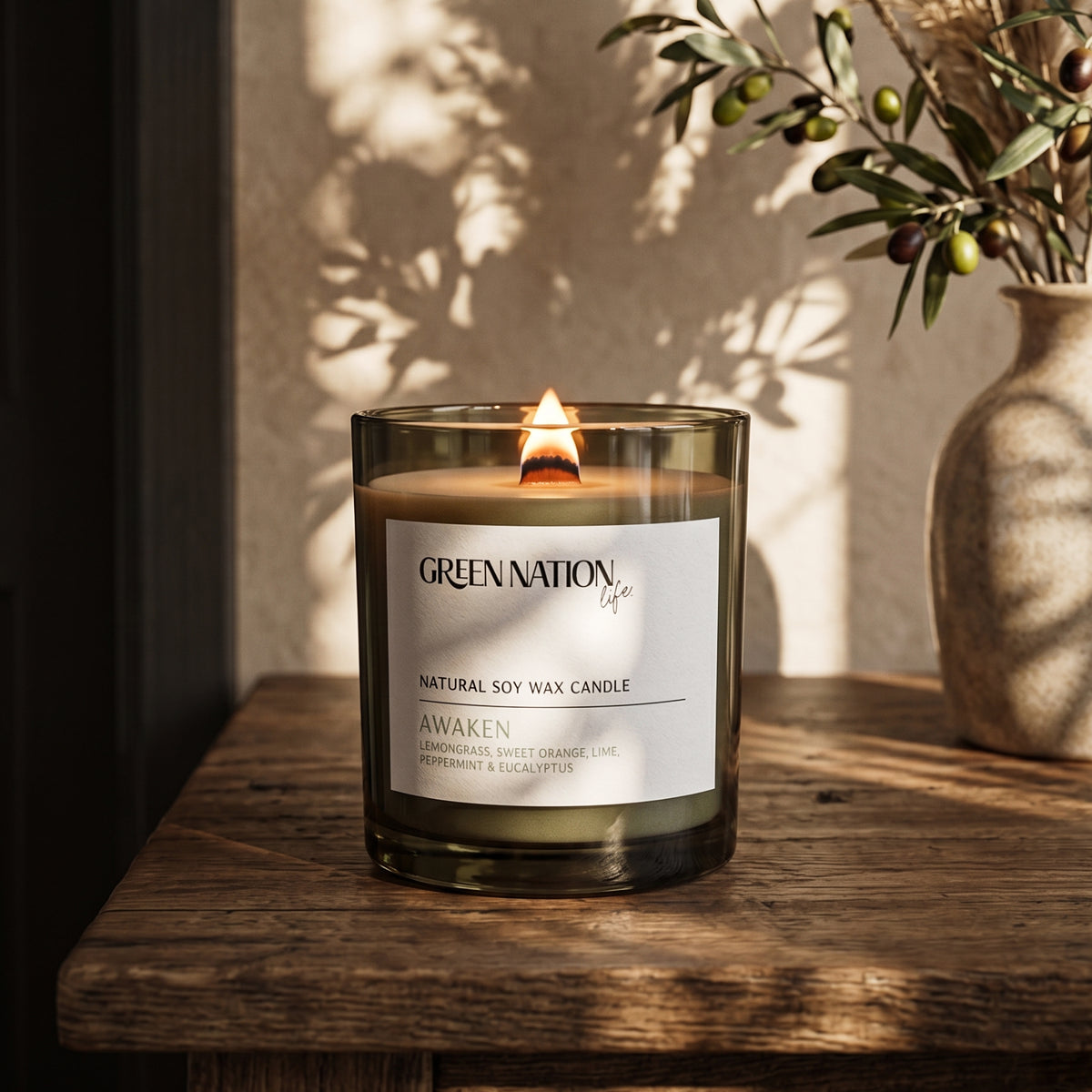 Luxurious Scented Soy Wax Candle 300gm - Awaken