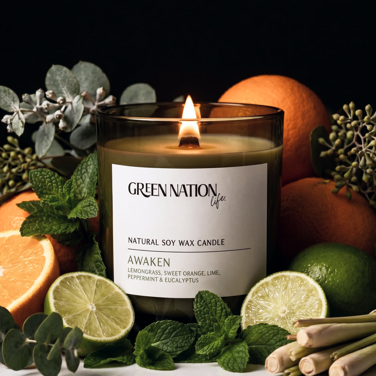 Luxurious Scented Soy Wax Candle 300gm - Awaken