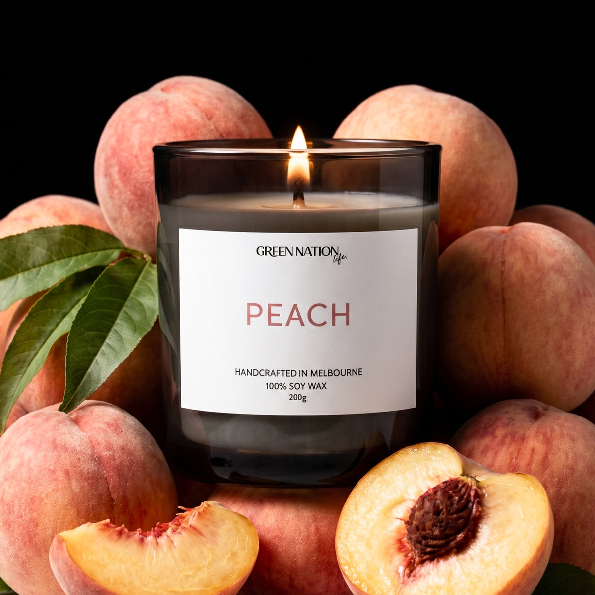 Soy Wax Candle 200gm - Peach