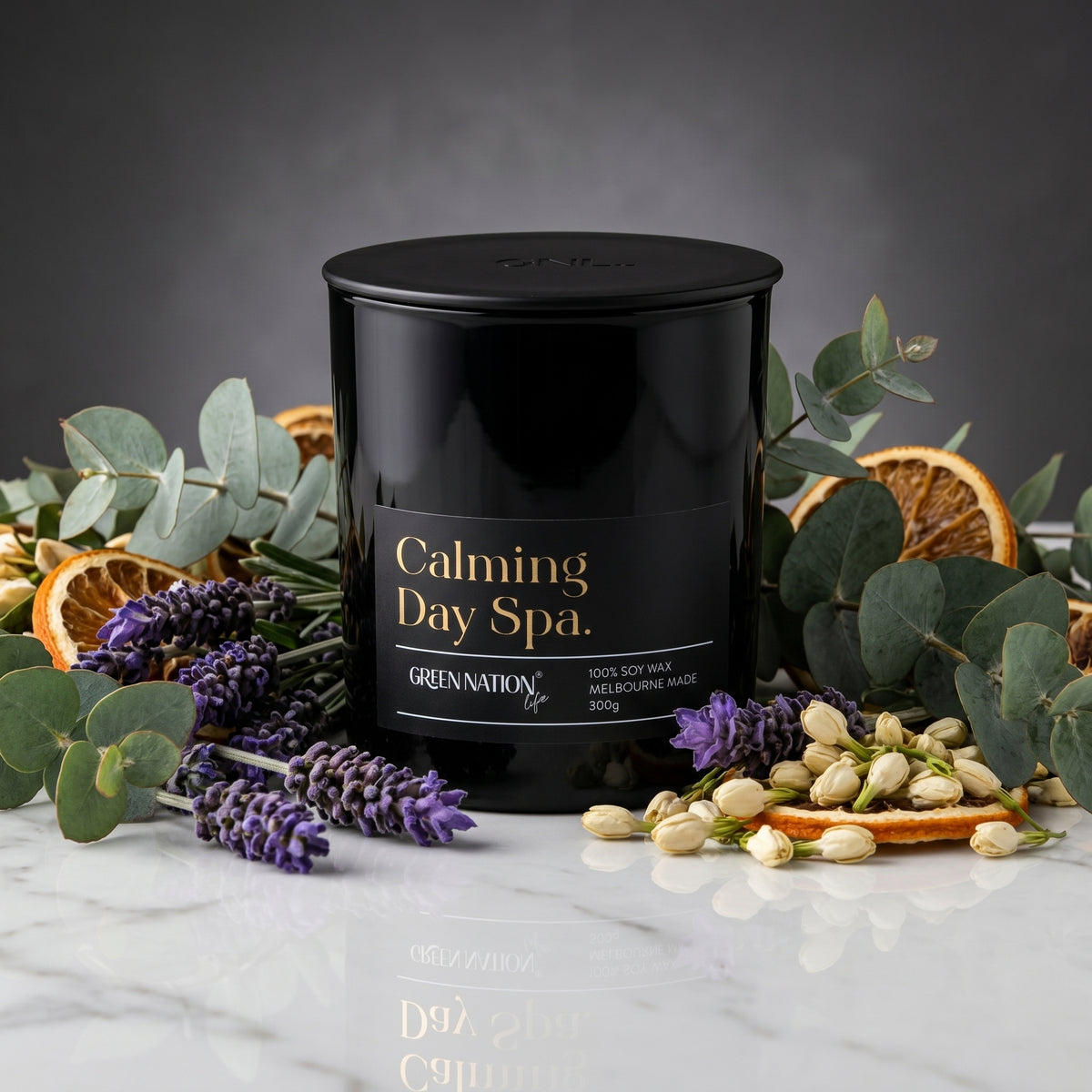 Luxurious Scented Soy Wax Candle 300gm - Calming Day Spa