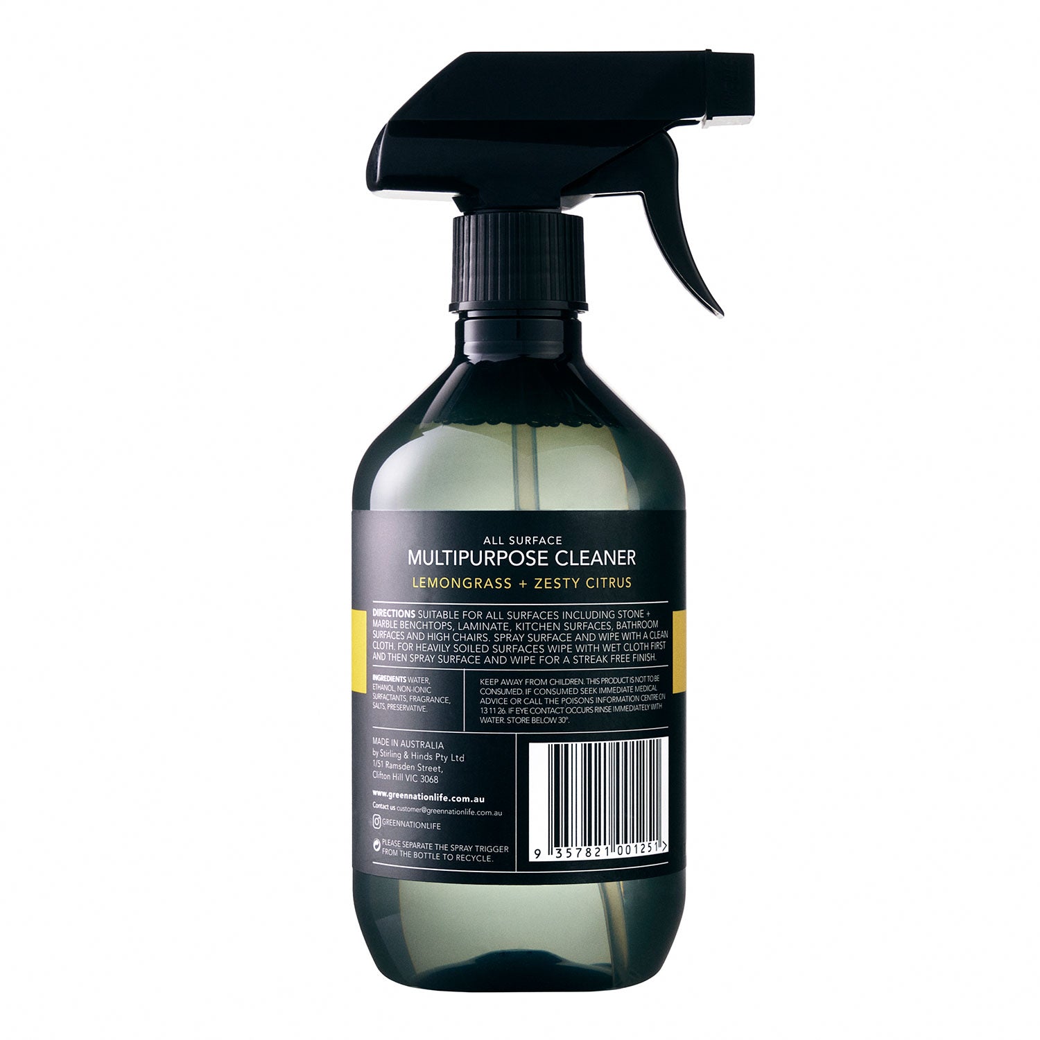 Multi Purpose Spray - Lemongrass + Zesty Citrus (500ml)